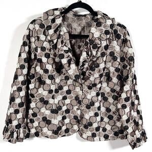 Samuel Dong Vintage Boutique Embroidered  Circle Statement Jacket Women’s L / XL